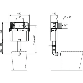 PROSYS WC ZBIORNIK 150M