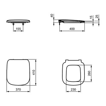 ESEDRA DESKA ZAWIASY METALOWE
