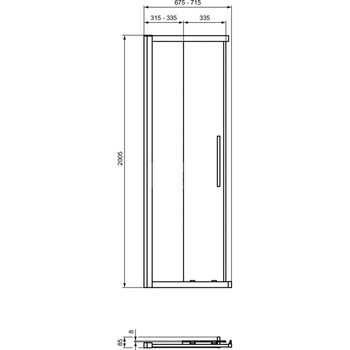 IS I.LIFE DRZWI 70 UNH DR IC BRT/SIL CLR