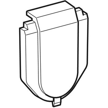 Pokrywa Geberit do króćca węża podłączeniowego, do płytek przykrywających do podtynkowej skrzynki funkcyjnej