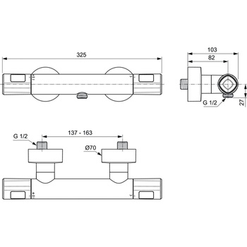 Ceratherm T100 system natrysku deszczowego