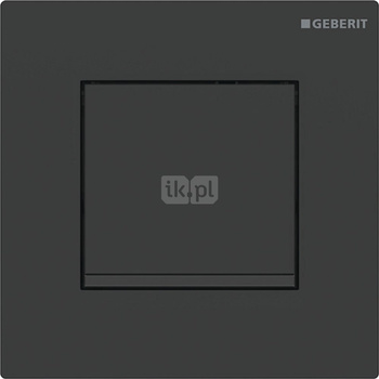 Pneumatyczny zawór spłukujący Geberit do pisuaru, ręczny, Typ 30, czarny mat, easy-to-clean