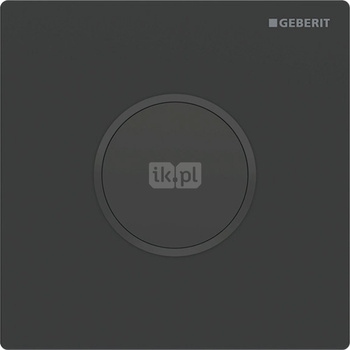 Elektroniczny zawór spłukujący Geberit do pisuaru, zasilanie bateryjne, Typ 10, czarny mat, easy-to-clean