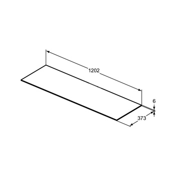 CONCA BLAT CERAM. 120X37 CM STN BC/NC