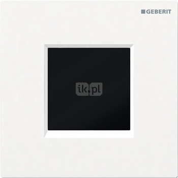 Elektroniczny zawór spłukujący Geberit do pisuaru, zasilanie bateryjne, Typ 30, biały-chrom bł.