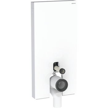 Moduł sanitarny do WC stojącego GEBERIT Monolith Plus, 1010 mm x 480 mm x 106 mm, front: biały, bok: aluminium