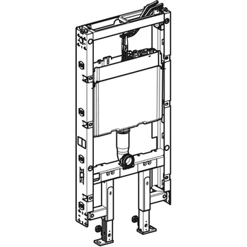 Moduł sanitarny do WC wiszącego GEBERIT Monolith, 1140 mm x 505 mm x 106 mm, regulacja wysokości, front: indywidualizowany, bok: indywidualizowany