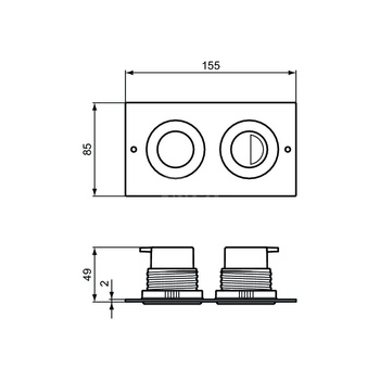 SEPTA PRO P2 PNEUMA. PRZYCISKI SPŁUK.