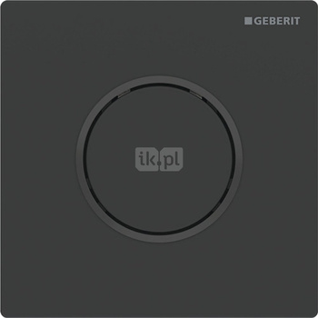 Pneumatyczny zawór spłukujący Geberit do pisuaru, ręczny, Typ 10, czarny mat, easy-to-clean