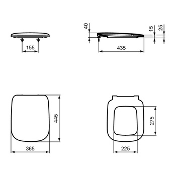 ESEDRA DESKA ZAWIASY METALOWE