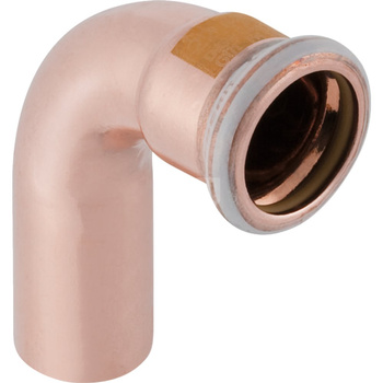 Kolano 90' GEBERIT Mapress Kupfer Gas jednokielichowe do gazu, miedź / miedź, 54 mm (końcówka wciskowa x mufa zaprasowywana) z uszczelką
