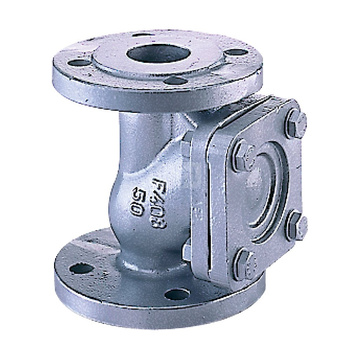 Zawór zwrotny kołnierzowy, zamknięcie kulowe do instalacji ciśnieniowych, typ 408X, Pnom 1,6 MPa, DN 50