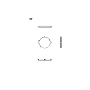 Obejma mocująca NICZUK UWG 180 mm (ocynk galwaniczny)