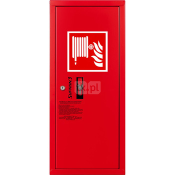 Hydrant DN 25 zawieszany boczny, wąż 20 m, zamek patent, RAL 3000 prawy