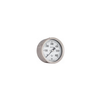 Manometr z rurką Bourdona AFRISO RF chemiczny -1/15 bar G1/2B ekscentryczne fi 160 mm, kl. 1,0%