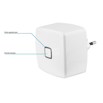 Powielacz sygnału bezprzewodowego do FloorControl, 230 V AC