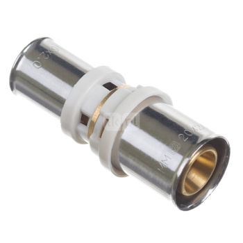 Złączka prosta zaprasowywana QIK XPRT redukcja, mosiądz, 63 mm x 50 mm (złącze zaprasowywane)