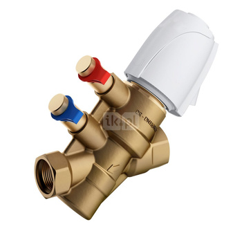 Zawór regulacyjny COMAP Nexus Vivax Mosiądz PN25, pol. Gwint wewnętrzny 3/4'' DN 20H, natężenie przepływu 2.22m3/h od -20'C do 120'C, niezależny od ciśnienia