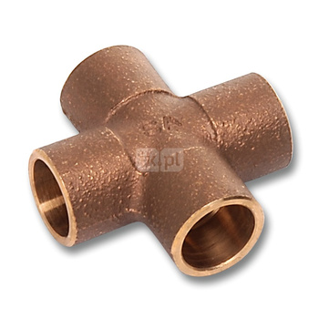 Czwórnik SANHA 4180, brąz (22mm x 22mm x 22mm x 22mm), LW x LW x LW x LW