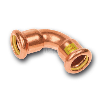 Łuk 90' SANHA Press Gas, miedź, 42 mm (zw x zw)