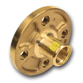 Złącze SANHA Press Gas redukcja, miedź, 32 mm x DN 32 (zw x kołnierz)