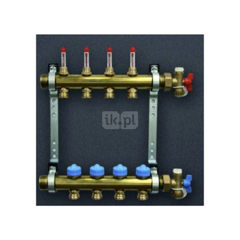 Pakiet rozdzielacz HKV 14 z przepływomierzami, zawory + końcowki