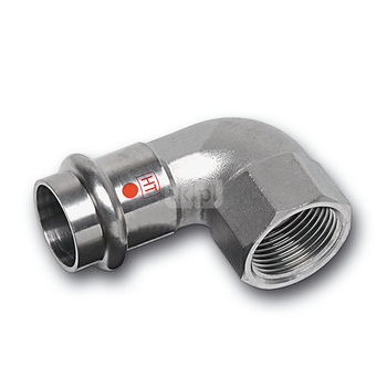 Kolano 90' SANHA NiroTherm Industry, stal nierdzewna, 22 mm x 3/4'' (zw x GW)