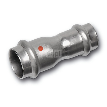Mufa SANHA NiroTherm Press redukcja, stal nierdzewna, 22 mm x 15 mm (zw x zw)