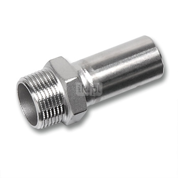 Nypel SANHA NiroSan Press, stal nierdzewna, 22 mm x 1/2'' (zz x GZ)