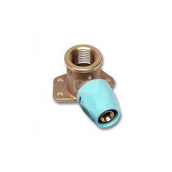Kolano 90' SANHA 3fit Push Dwuczęściowy, Cu, 14 mm x 1/2'' (ww x GW)