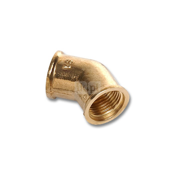 Kolano 45' SANHA 614, mosiądz, 1/2'' (gw x gw)