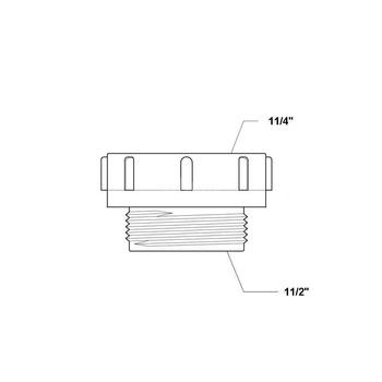 Redukcja zewnętrzno-wewnętrzna 11/2"x11/4"