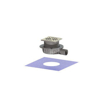 Wpust Ultraflat 79 DN 50 z nasadką z rusztem szczelinowym 