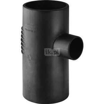 Trójnik GEBERIT Silent-db20 88.5' PE 90 mm x 56 mm x 90 mm (króciec z tworzywa sztucznego do spawania/zgrzewania x króciec z tworzywa sztucznego do spawania/zgrzewania x króciec z tworzywa sztucznego do spawania/zgrzewania)