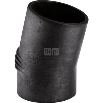 Kolano 15' GEBERIT Silent-db20, PE / polietylen, 135 mm, DN 125 x 135 mm x DN 125 (króciec)