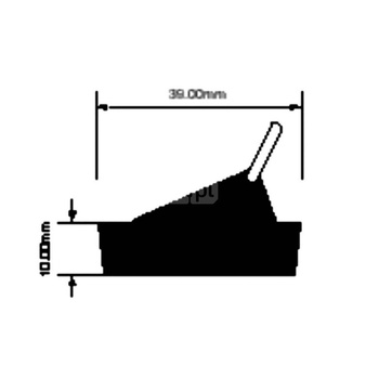 Korek gumowy do spustu 39mm z uchwytem