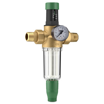 Filtr wody wodociągowej HERZ z reduktorem ciśnienia mosiądz GZ DN20 max. 16bar