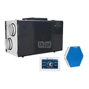 Centrala wentylacyjna TopVAC 550HCF z odzyskiem ciepła i wilgoci z wymiennikiem ENTALPICZNYM