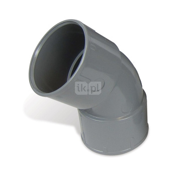 Łuk PVC 45° M/F i F/F fi 50mm