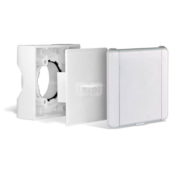 Płyta montażowa z uchwyt plastikowy kwadratowy + przykrywka do tynkowania (typ ES)