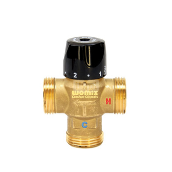 Zawór termostatyczny Concept By WOMIX GZM THERM Gwint zewnętrzny 1'' min. 20'C max. 45'C