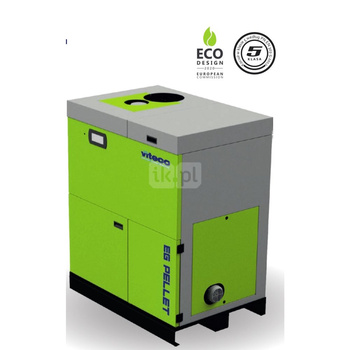 Kocioł na pellet VITECO HEAT EG PELLET PL 60 kW z przyłączem c.o. z zasobnikiem o pojemności 350 l