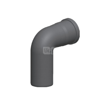 Kolano Concept By JEREMIAS 87' (pp) ZZ x ZW 60 x 60 mm spalinowe, kolor czarny