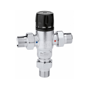 Regulowany termostatyczny zawór mieszający 3/4" 30÷65 st. C