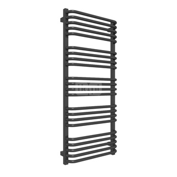 Grzejnik elektryczny TERMA ALEX ONE 500 x 1140 mm, kolor czarny sygnałowy RAL9004, moc 600 W, podłączenie E8, kabel prosty bez wtyczki 1,5m czarny