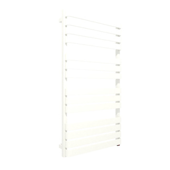 Grzejnik elektryczny TERMA WARP T ONE 600 x 1110 mm, kolor biały sygnałowy RAL9003, moc 600 W, podłączenie E1, kabel prosty bez wtyczki 1,5m biały