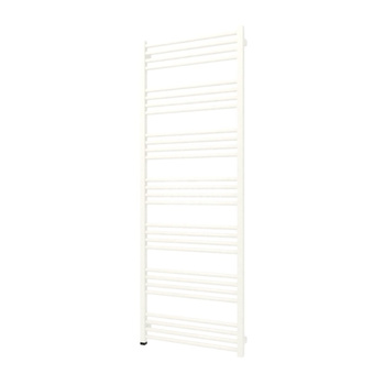 Grzejnik elektryczny TERMA FIONA ONE 580 x 1620 mm, kolor biały drogowy RAL9016, moc 800 W, podłączenie E8, kabel spiralny z wtyczką 1,5m biały
