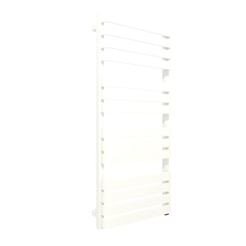 Grzejnik elektryczny TERMA WARP 500 x 1110 mm, kolor biały soft RAL9016, moc 600 W, podłączenie E1, kabel spiralny z wtyczką biały