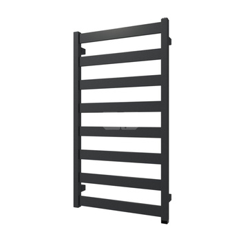 Grzejnik elektryczny TERMA VIVO One 500 x 910 mm, kolor szterling, moc 400 W, podłączenie E1, kabel prosty bez wtyczki 1,5m czarny