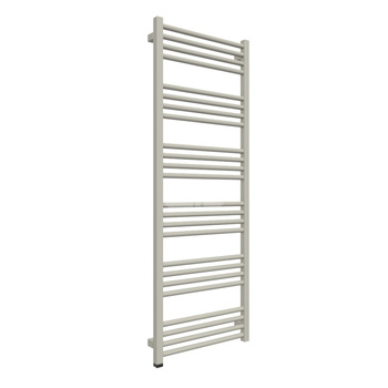 Grzejnik elektryczny TERMA FIONA ONE 500 x 1380 mm, kolor szary jedwabisty RAL7044, moc 600 W, podłączenie E8, kabel prosty bez wtyczki